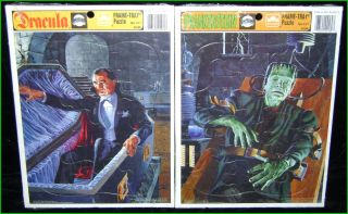 Universal Monster Dracula Frankenstein Lugosi Strange Frame Tray
