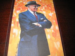 GOAL LINE Card; SERIES 1; GEORGE HALAS; CHICAGO BEARS Owner/Coach; PRO