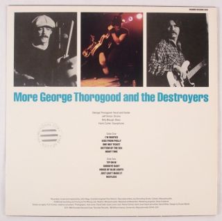 More George Thorogood Destroyers 1980 LP Promo NM
