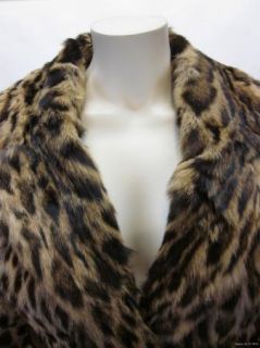 Giuliana Teso Luxurious leopard printed fur shapes this stylish coat