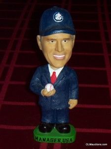 Ultra RARE George w Bush Bobblehead Columbus Clippers Manager USA