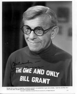 George Burns Just You and Me Kid Autographed