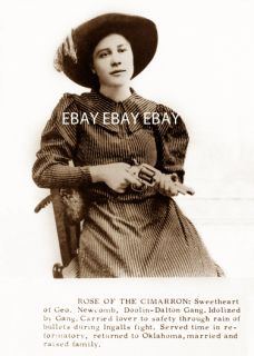 1890s Old West Oklahoma Cowgirl Outlaw Bandit Rose of CimarronRosa