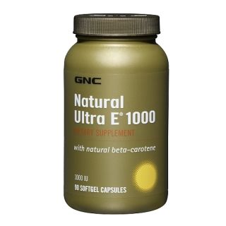 GNC Natural Ultra Vitamin E 1000 90 Soft Gel Capsules