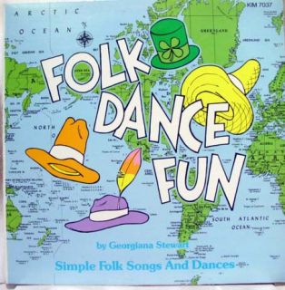 Georgiana Stewart Folk Dance Fun LP Mint Kim 7037 Vinyl 1984 Record