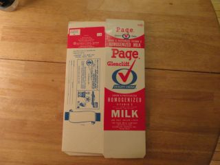 1967 Page Glencliff American Airlines Contest Milk Carton Mint Look