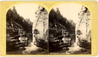 Stoddard Glens Falls NY Stereoview Hell Gate Ausable Chasm Keeseville