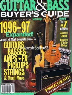 Ovation Garvin Guild Washburn Fender Guitar Bass Buyers Guide 1996 97