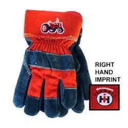 Farmall Case IH International Harvester Leather Gloves
