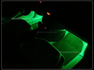Dodge Green LED Strip Lights Interior Glow Strips