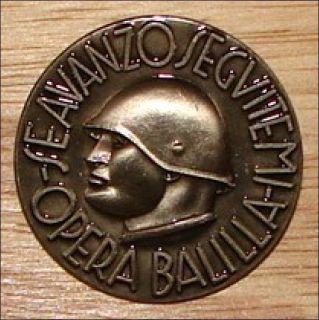 Rare Original German Italian Pin Germany Medal Badge Soldier Totenkopf