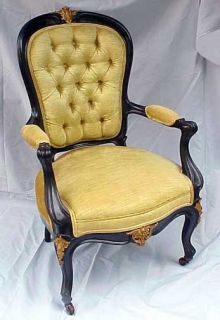  American Rococo Parlor Chair Victorian Gilded Age Mansion