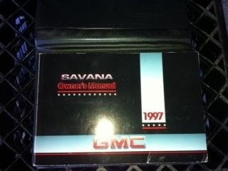 OEM 1997 GMC Savana Owners Manual with Case