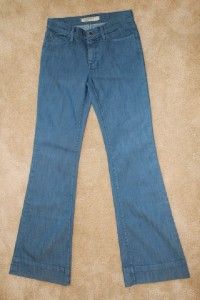 New Goldsign Jeans Stardust Cuffed Flare 30 x 35 x Long Inseam 10 Blue