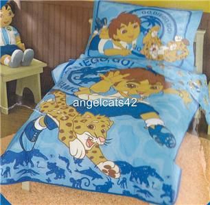 Go Diego Go Four Piece Toddler Bed Set