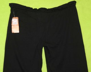 GILLIGAN & OMALLEY ULTAMATE Crop Pant Sleepwear sz Large Womens Black