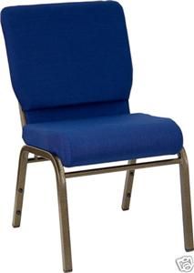 Commercial Stacking Church Chair Solid Blue Sale