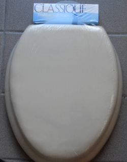 Ginsey Soft Toilet Seat Champagne Elongated Size