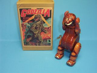 Billiken Japan Tin Wind Up Godzilla Limited Release
