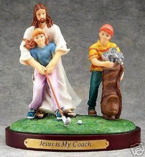 Jesus Is My Coach Golf Sports Statue