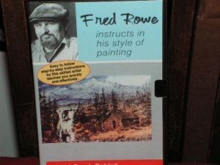 New DVD Fred Rowe Gold Creek Cabin Knife Painting