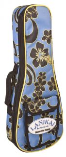 LANIKAI Tenor Sidekick Reinforced Gig Bag, Floral Pattern, FB T, 10mm