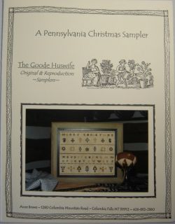 Goode Huswife Pennsylvania Christmas Sampler Chart