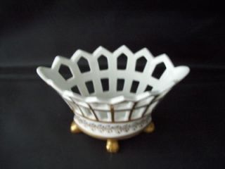 Spain Goodfriend Porcelain Braided Rope Fence Basket