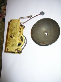 Original Seth Thomas Gilbert Waterbury Clock Alarm Mechanism Movement