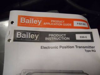 Bailey Controls RQ20 Electronic Position Transmitter