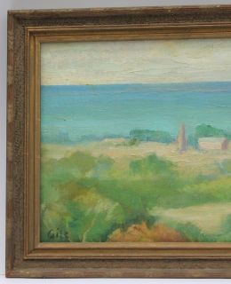 Coastal Landscape Oil Painting Selden Connor Gile 1877 1947