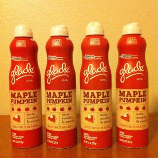 GLADE Fall Collection Limited Edition Fragrance Spray Set of 4 Maple