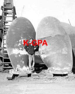 RMS Olympic Propellor Blades Southampton Photograph White Star Line