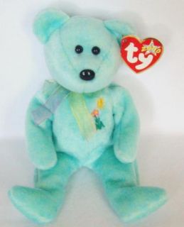 Ty Beanie Babies Ariel Glaser Inspired Aids Foundation Bear 9