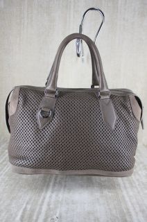 Burberry Gilmore Perforated Leather Medium Satchel Bag Purse $1395