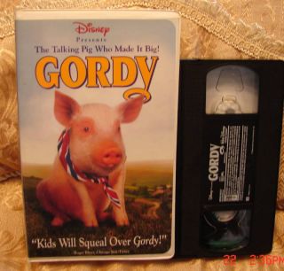 Disneys Gordy VHS Video Family Movie Talking Pig Who Made It Big