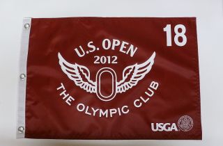 Golf Pin Flag US Open 2012 Screen Printed