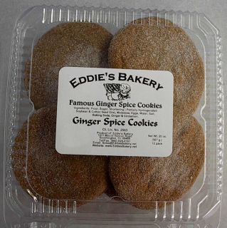 Eddies Bakery Ginger Spice Cookies 12pack