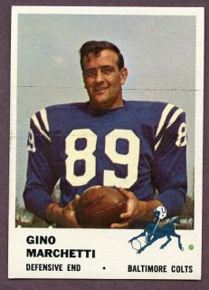 1961 Fleer 37 Gino Marchetti Colts NR MT 187353