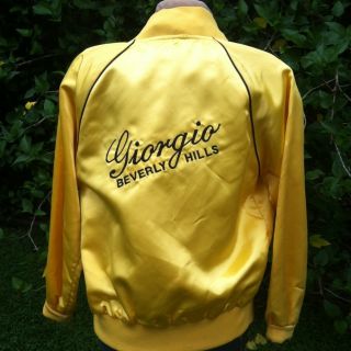 Giorgio Beverly Hills Vintage Satin Bomber Jacket
