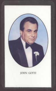 John Gotti Collectible Funeral Card Great Shape Dapper Don