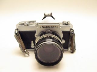 Nikon Nikkormat ft SLR Film Camera w Nikkor H Auto 1 2 F 50mm Lens