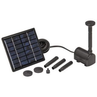 Solar Panel Power Submersible Fountain Pond Water Pump 42 GPH