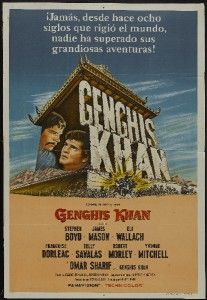 genghis khan 29x43 original movie poster argetinean