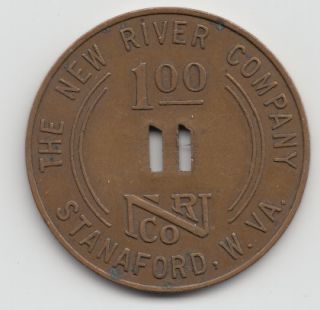 The New River Company   Stanaford West Virginia   1 dollar coal scrip