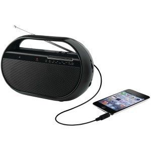 GPX Am FM Portable AC DC Table Radio w Line Input New