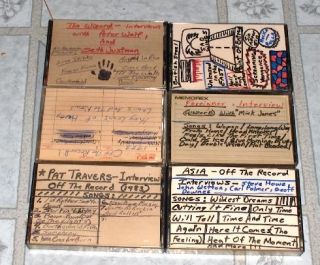 Lot 6 Cassettes Off The Record with Mary Turner Misc Interviews Wizard