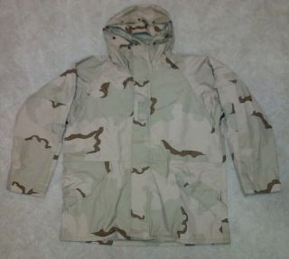 Gore Tex Rain Suit Desert Camo Cold Weather Jacket Size XL Long