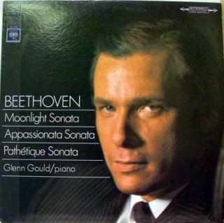 Glenn Gould Beethoven Moonlight Appassionata Pathetique Sonata LP VG