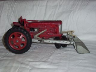 Hubley Tractor with Loader Bucket Blade All Original